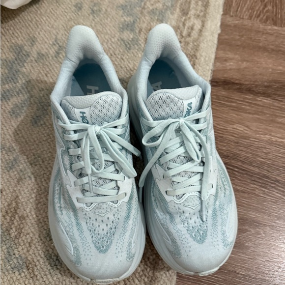 Hoka Clifton 10 Blue Athletic Sneakers - Picture 2 of 9